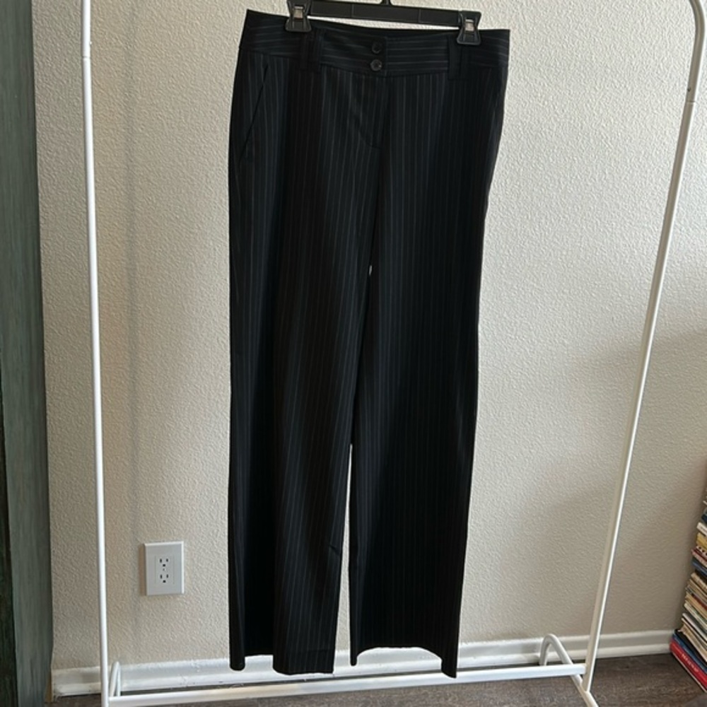 Michael Kors Pinstripe Pants sz 8 unhemmed NEW Millbrook Fit